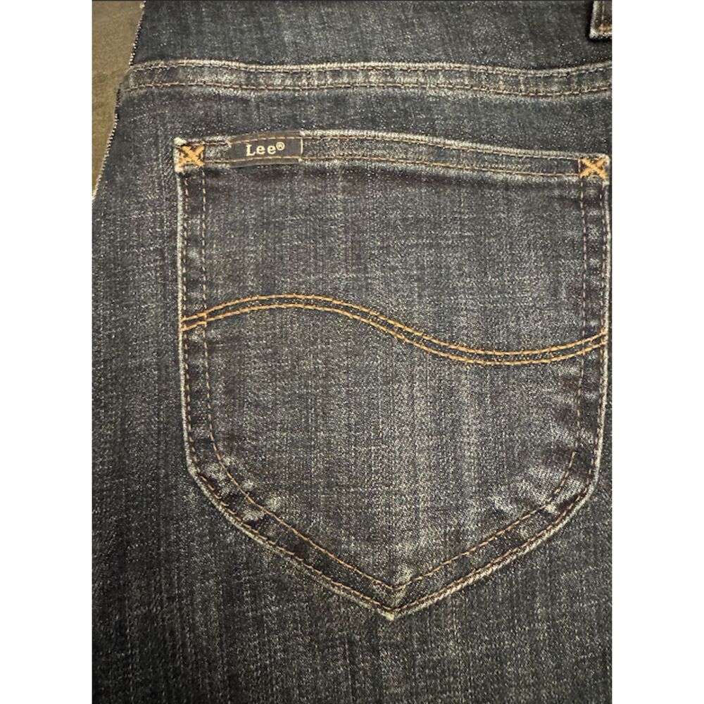 Lee Relaxed Fit Straight Leg Mid Rise Jeans - Sz 10M - Picture 4 of 13